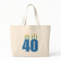 40 Birthday Candles (Blue / Green) bags