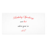 40 Birthday Spanking Photo Card Template
