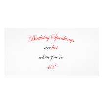 40 Birthday Spanking Photo Card Template