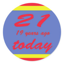 40 birthday stickers
