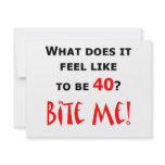 40 Bite Me! Personalized Invitation