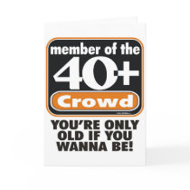 40+ Crowd Greeting Card