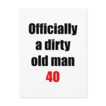 40  Dirty Old Man Post Cards