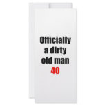 40  Dirty Old Man Full Color Rack Card