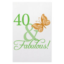 40 & Fabulous Birthday Gifts Custom Stationery