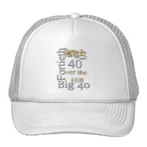 40 forty fortieth 40th party reunion celebration hat