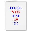 40 Hell yes cards