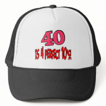 40 is 4 perfect 10s (PINK) Mesh Hats