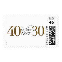 40 is the new 30 postage stamp