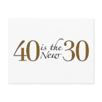 40 is the new 30 post cards