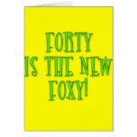 40 is the New Foxy Products cards