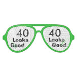 40 Looks Good © Funny 40th Birthday Gag Gift Party Shades