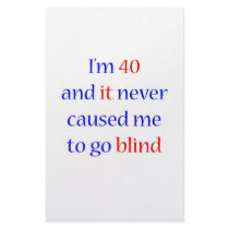 40 Never gone blind stationery
