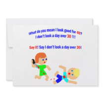 40 Not a day over 30 Personalized Invitation