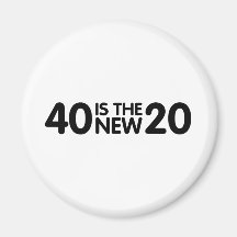 40.o Cumpleaños Imán De Nevera