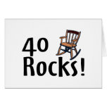 40 Rocks Card | Zazzle
