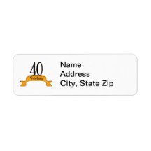 40 Something Custom Return Address Labels