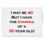 40 stamina card