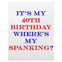 40 Where's my spanking? Customized Letterhead