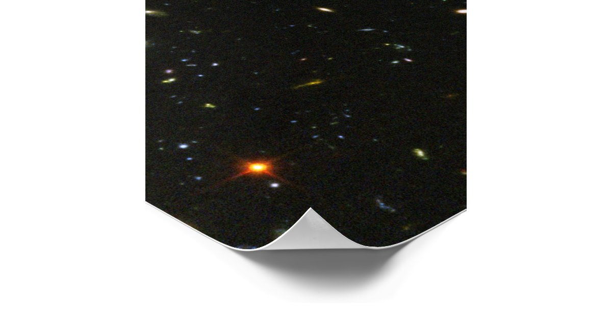 40"x40" (max) HUDF Hubble Ultra Deep Field Poster | Zazzle