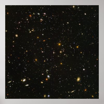 40"x40" (max) HUDF Hubble Ultra Deep Field Print