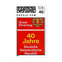 40 year aniversary of the GDR Postage
