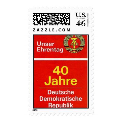 40 year aniversary of the GDR Postage by fbgdesings
