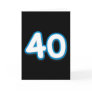 40 Year Birthday or Anniversary - Add Text Greeting Card