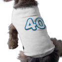 40 Year Birthday or Anniversary - Add Text pet clothing
