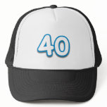 40 Year Birthday or Anniversary - Add Text Trucker Hats