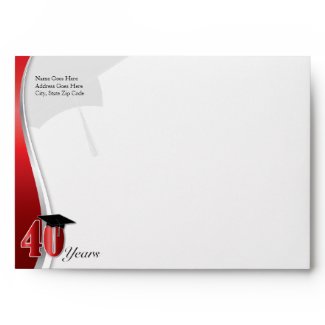 40 Year Class Reunion Envelope envelope