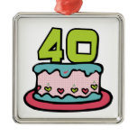 40 Year Old Birthday Cake Ornaments