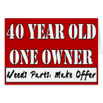40 Year Old, One Owner - Needs Parts, Make Offer Cards