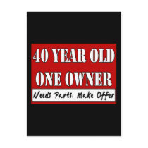 40 Year Old, One Owner - Needs Parts, Make Offer Post Cards