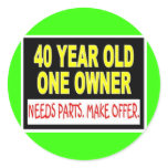 40 Year Old One Owner Needs Parts Make Offer Sticker