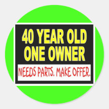 40 Year Old One Owner Needs Parts Make Offer Sticker