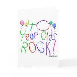 40 Year Olds Rock! Greeting Card
