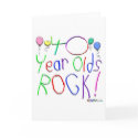 40 Year Olds Rock! Greeting Card