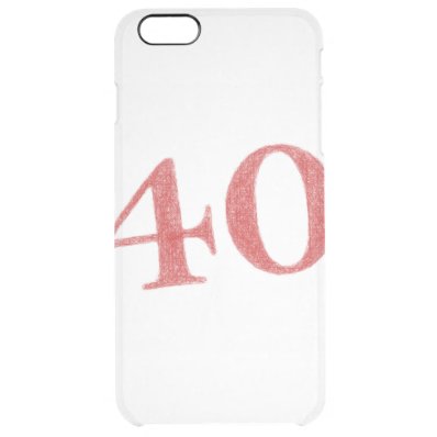 40 years anniversary clear iPhone 6 plus case