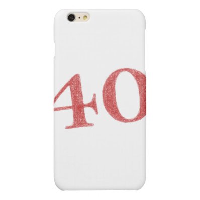 40 years anniversary matte iPhone 6 plus case