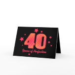 40 Years of Perfection Custom Birthday Card
