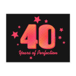 40 Years of Perfection Postcard