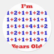 40 Years old! Round Stickers