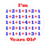 40 Years old! Round Stickers