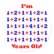 40 Years old! Round Stickers