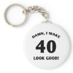 40 Yr Old Gag Gift Keychain