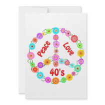 40s Peace Love Custom Announcement