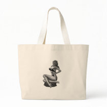 40's Pinup Beauty Tote Bags