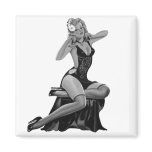 40's Pinup Girl #1 Magnets