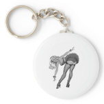 40's Pinup Girl #3 Key Chain